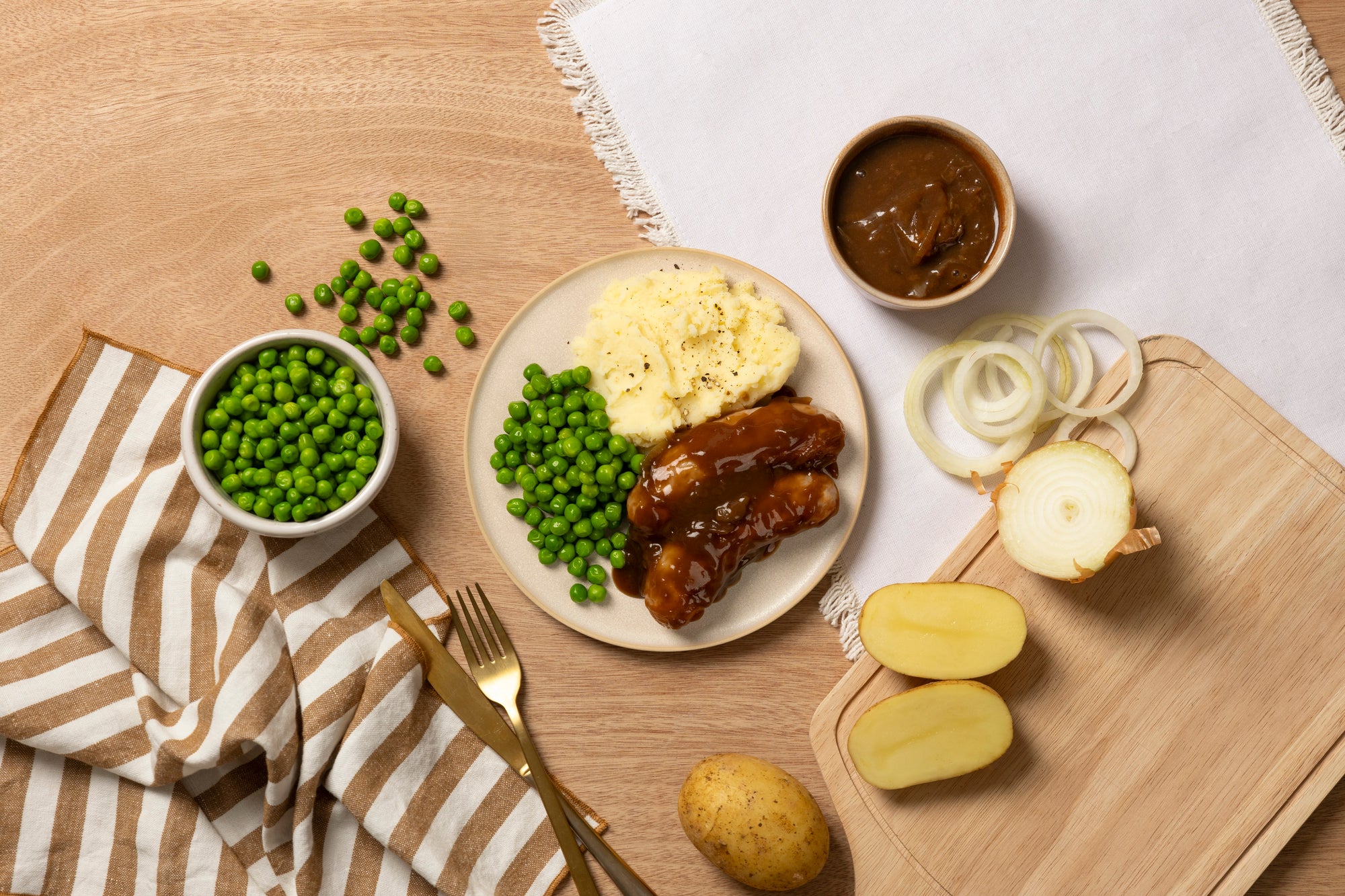 Classic Bangers and Mash