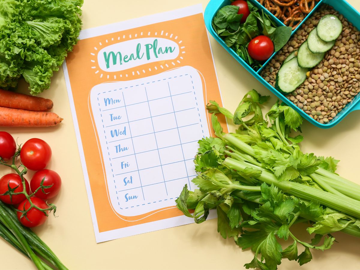 A week of frozen meals planned out for minimal-effort dinners