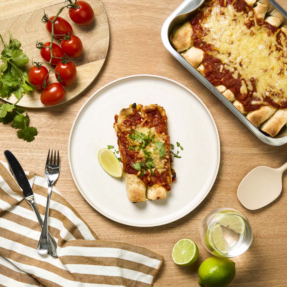 Mexican Chicken & Bean Enchiladas