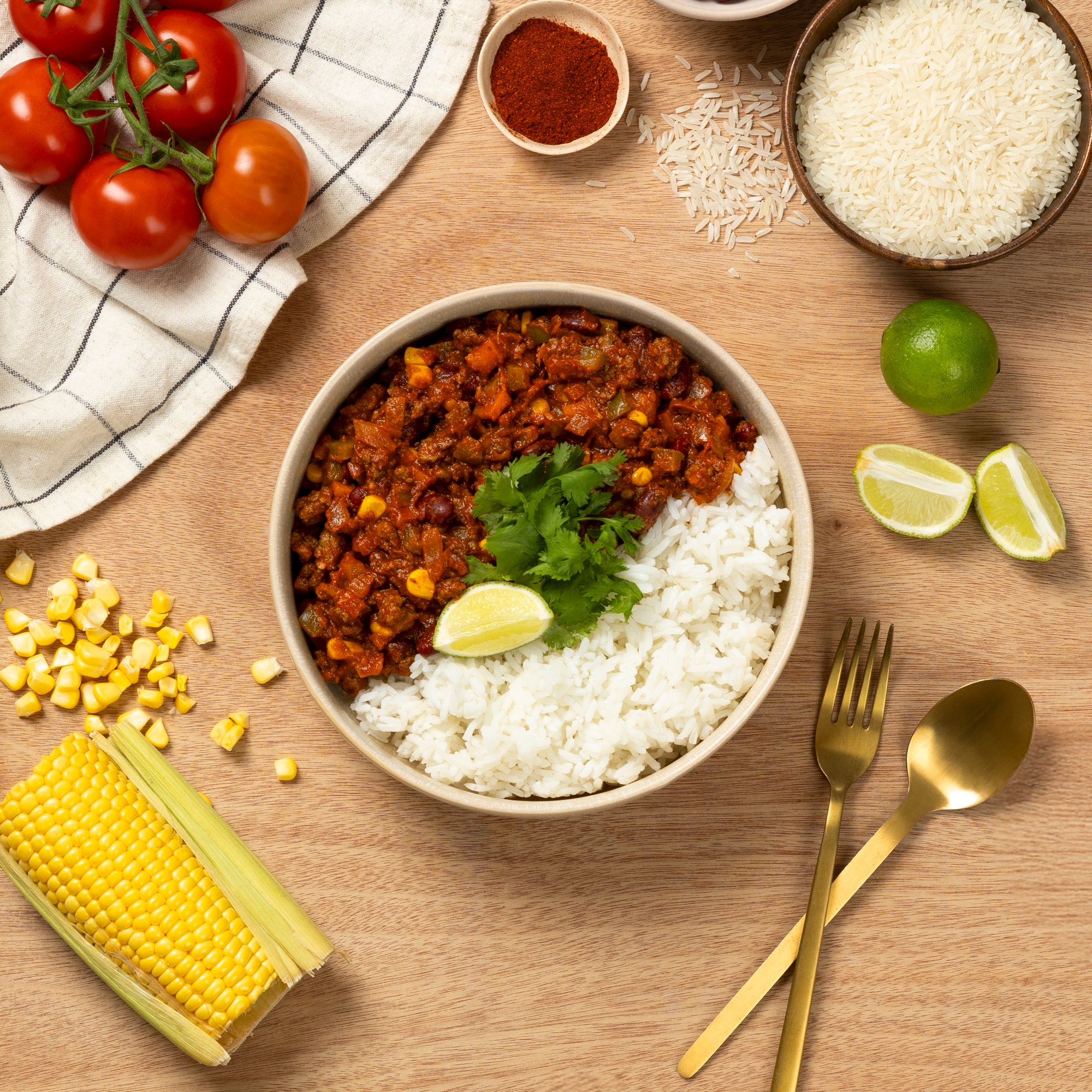 Chilli Con Carne & Rice