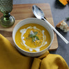Butternut, Sage & Ginger Soup with cracked pepper and sage
